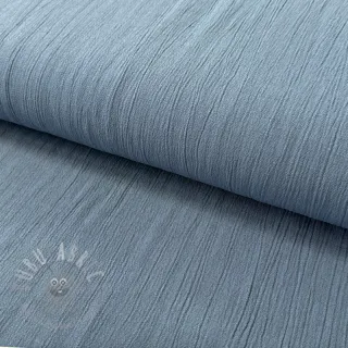 Viskoza s lanom CRINCLE blue shadow