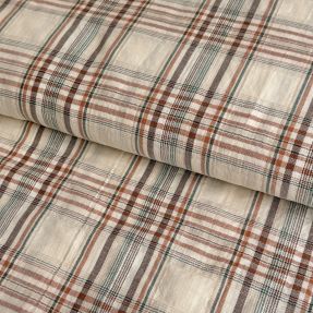 Pamučna tkanina YARN DYED Grid sand