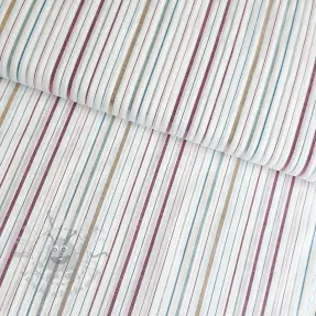 Pamuk LUREX stripes white