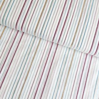 Pamučna tkanina LUREX stripes white
