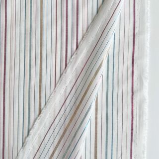 Pamučna tkanina LUREX stripes white