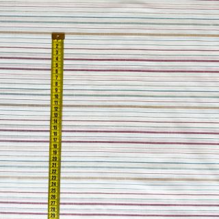 Pamučna tkanina LUREX stripes white