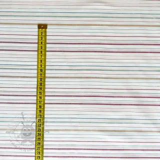 Pamuk LUREX stripes white