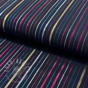 Pamuk LUREX stripes navy