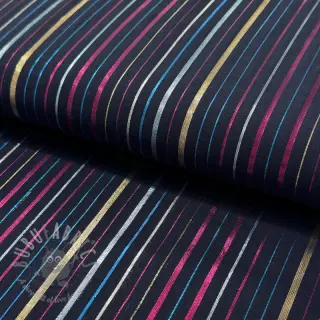 Pamuk LUREX stripes navy