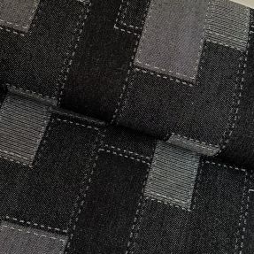 JEANS žakard Patchwork uzor black