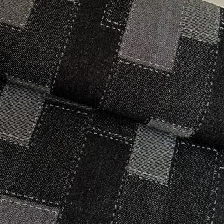 JEANS žakard Patchwork uzor black