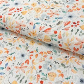 Lan s pamukom Pretty florals design D digital print