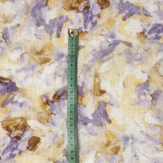 Lan s pamukom Abstract aquarel smudge digital print