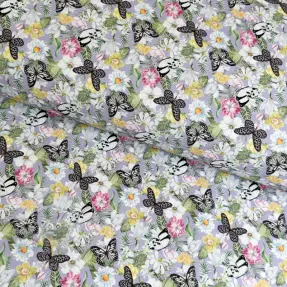 Dekorativna tkanina Genoveva butterfly lila digital print