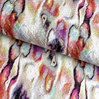 Pamuk EMBROIDERY Scattered stain digital print