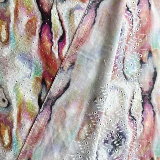 Pamuk EMBROIDERY Scattered stain digital print