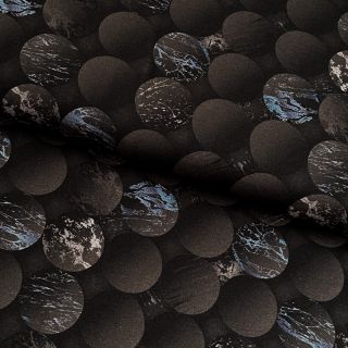 Pleteni materijal Boucle brown digital print
