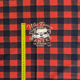 Triko Redwood red PANEL digital print