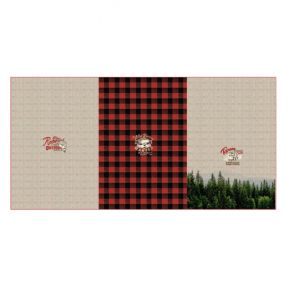 Triko Redwood red PANEL digital print