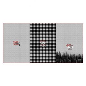 Tkanina trenirka Redwood black PANEL digital print