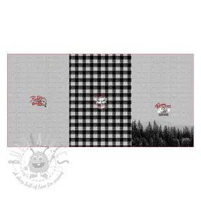 Triko Redwood black PANEL digital print
