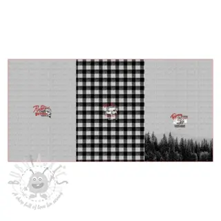 Triko Redwood black PANEL digital print
