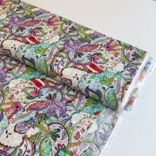 Viskoza RAYON POPLIN Fantasy floral design H digital print