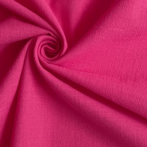 Pamučna tkanina s lanom fuchsia