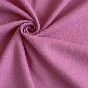 Pamučna tkanina s lanom dark pink
