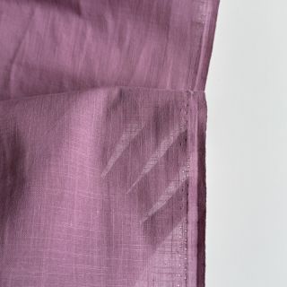 Pamučna tkanina s lanom old pink