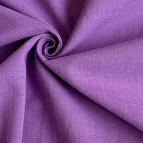 Pamučna tkanina s lanom dark lilac