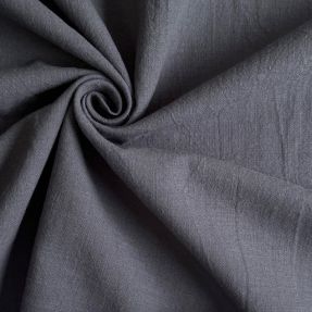 Pamučna tkanina s lanom dark grey
