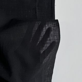 Pamučna tkanina s lanom black