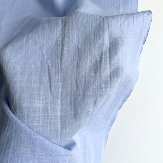Pamučna tkanina s lanom light blue