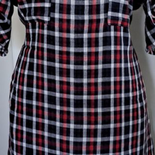 Tetra Tkanina/Muslin Double sided Checks navy