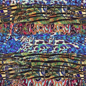 Viskoza Dimulti blue digital print
