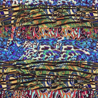 Viskoza Dimulti blue digital print