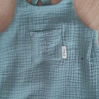 Tetra Tkanina/Muslin green ORGANIC