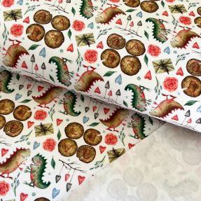 Tkanina trenirka Fruits and colours design A digital print