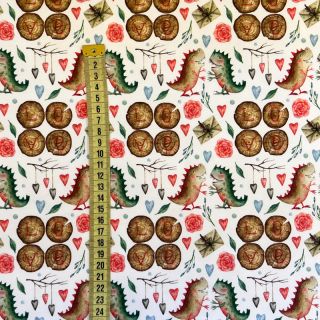 Tkanina trenirka Fruits and colours design A digital print