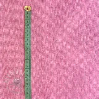 Lan pamuk Fishbone fuchsia