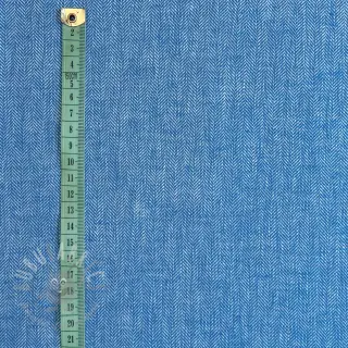 Lan pamuk Fishbone cobalt