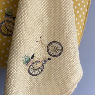 Pamučni vafel soft yellow