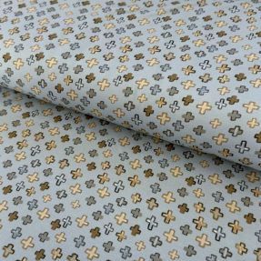 Pleteni materijal Plusses grey digital print