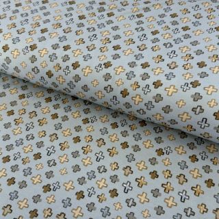 Pleteni materijal Plusses grey digital print