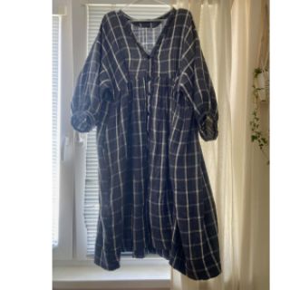 Tetra Tkanina/Muslin Double sided Checks navy melange