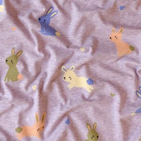 Pleteni materijal Bunnies purple melange