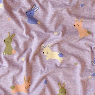 Pleteni materijal Bunnies purple melange