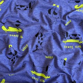 Pleteni materijal Skate club cobalt melange
