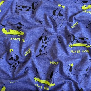Pleteni materijal Skate club cobalt melange