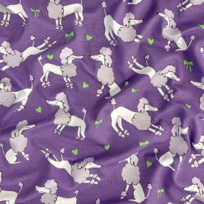 Pleteni materijal Glitter poodles lavender