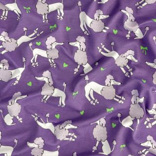 Pleteni materijal Glitter poodles lavender