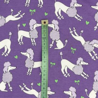 Pleteni materijal Glitter poodles lavender