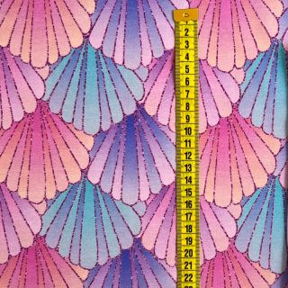 Triko Seashells purple digital print